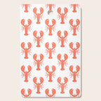 Red lobster sea food animal cartoon pattern Cutting Board Gallery Image 1
