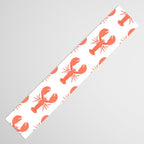 Red lobster sea food animal cartoon pattern Table Runner Gallery Image 3