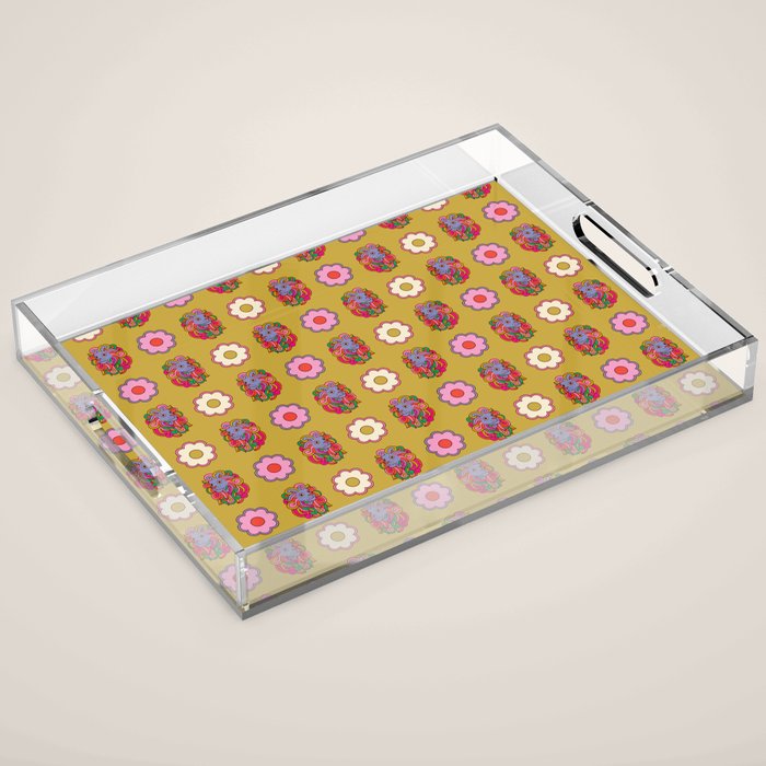 Blue Lion Acrylic Tray Gallery Image 1