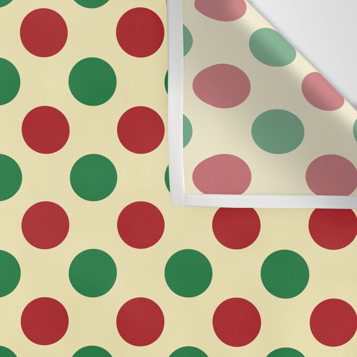 Christmas Polka Dot Pattern Wall Tapestry Gallery Image 3