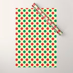 Christmas Polka Dot Pattern Wrapping Paper Gallery Image 1