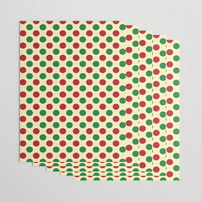 Christmas Polka Dot Pattern Wrapping Paper Gallery Image 3