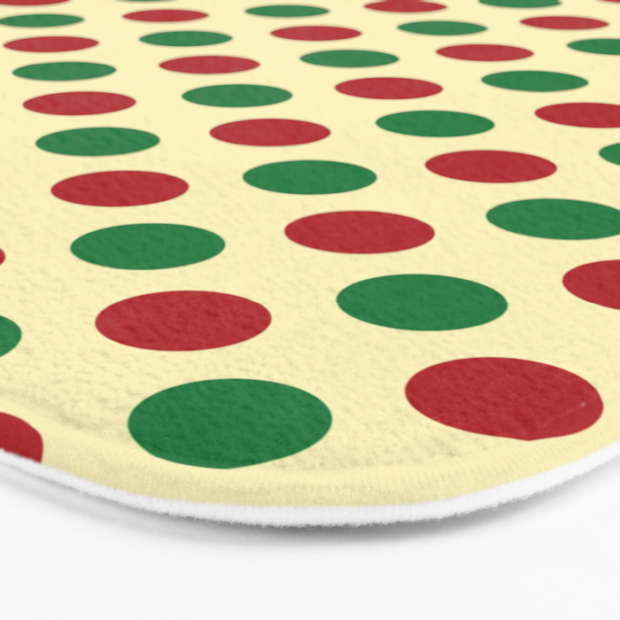 Christmas Polka Dot Pattern Bath Mat Gallery Image 3