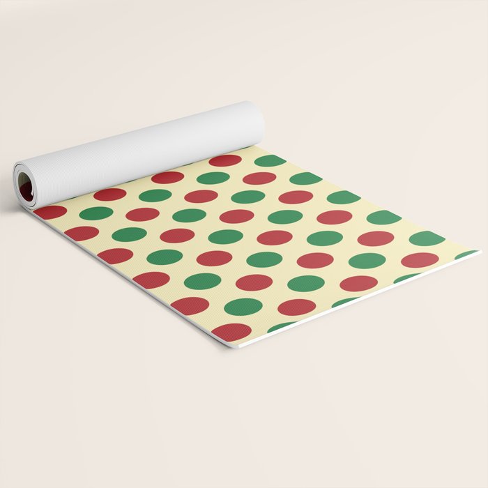 Christmas Polka Dot Pattern Yoga Mat Gallery Image 2