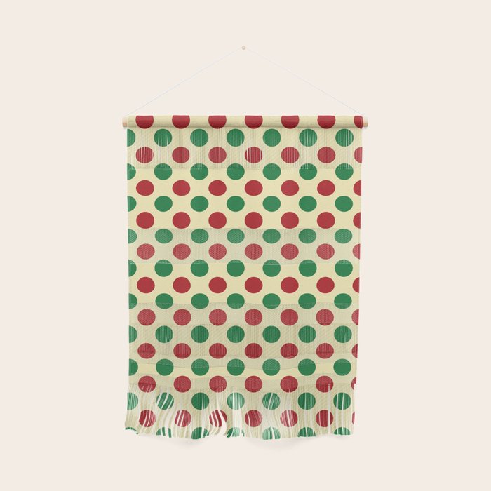 Christmas Polka Dot Pattern Wall Hanging Gallery Image 1