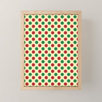 Christmas Polka Dot Pattern Mini Art Print Gallery Image 1