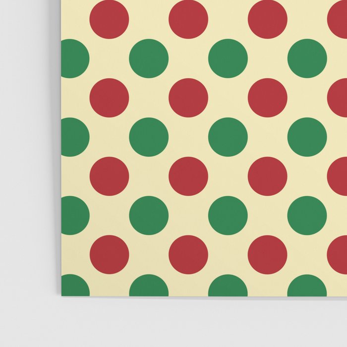Christmas Polka Dot Pattern Poster Gallery Image 3