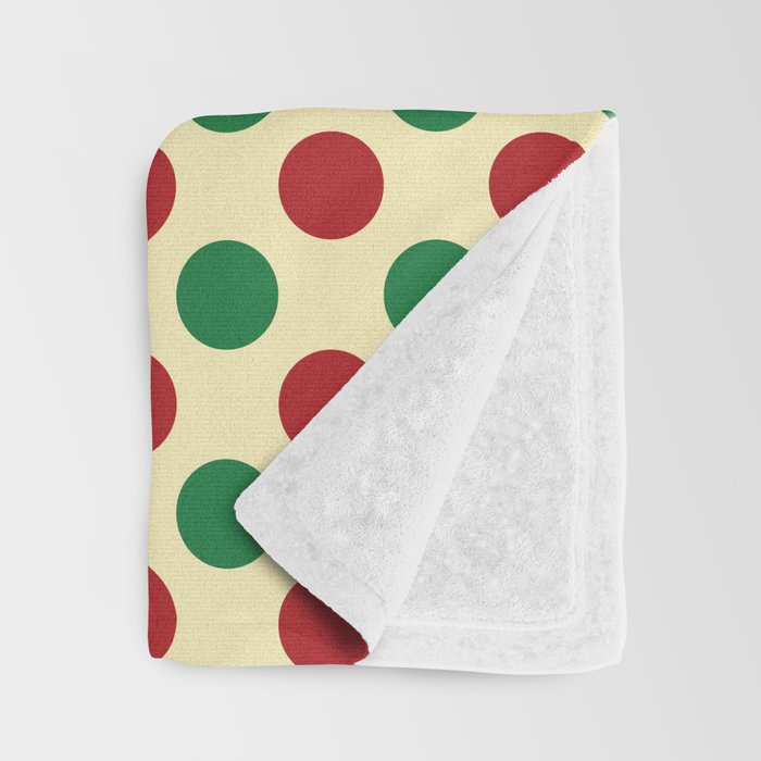 Christmas Polka Dot Pattern Throw Blanket Gallery Image 3