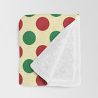 Christmas Polka Dot Pattern Throw Blanket Gallery Image 3