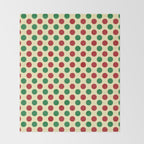 Christmas Polka Dot Pattern Throw Blanket Gallery Image 2