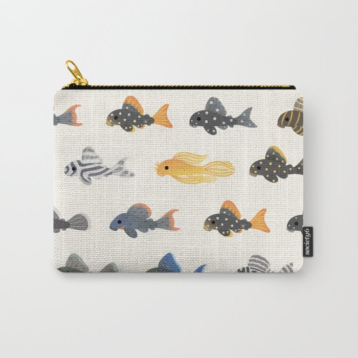 Pleco! - white Carry All Pouch Gallery Image 1