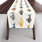 Pleco! - white Table Runner Gallery Image 1