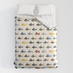 Pleco! - white Comforter Gallery Image 6