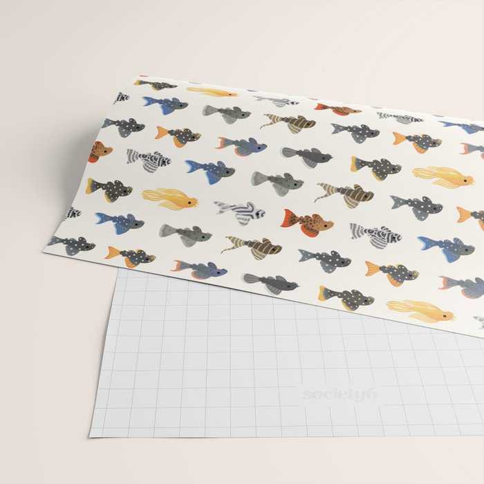 Pleco! - white Wrapping Paper Gallery Image 2