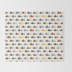 Pleco! - white Throw Blanket Gallery Image 2