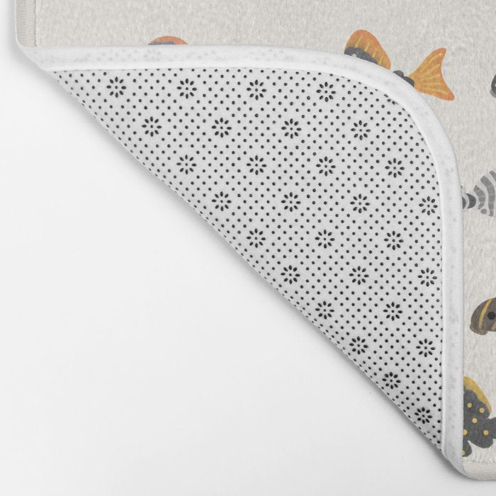 Pleco! - white Bath Mat Gallery Image 2