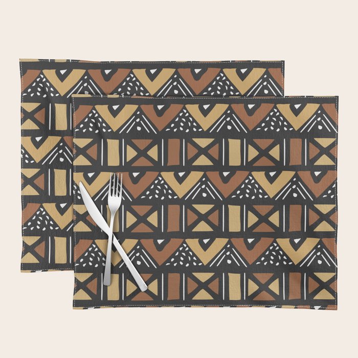 Mud cloth Mali Placemat Gallery Image 1