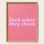 fuck what they think Serving Tray Gallery Image 1