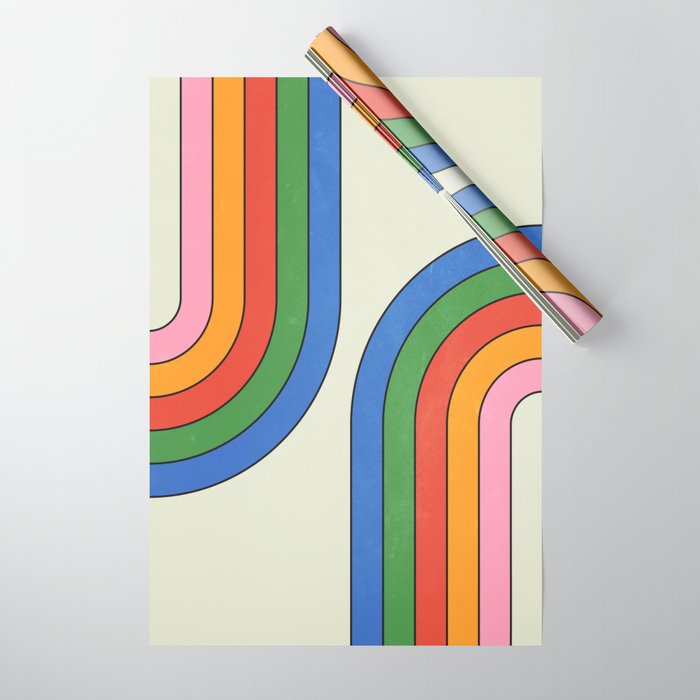 Retro Candy Arches Wrapping Paper Gallery Image 1