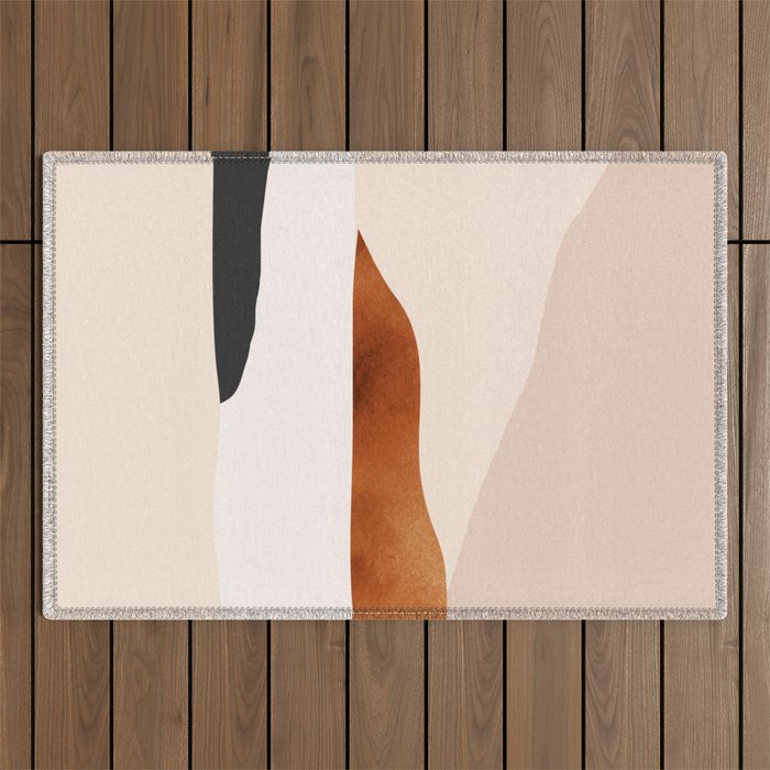 Minimal Art Landscape 15 Outdoor Rug Gallery Image 1