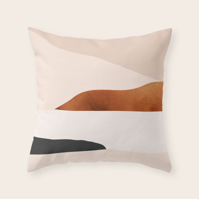 Minimal Art Landscape 15 Throw Pillow Gallery Image 6