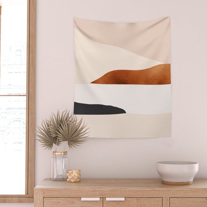 Minimal Art Landscape 15 Wall Tapestry Gallery Image 2