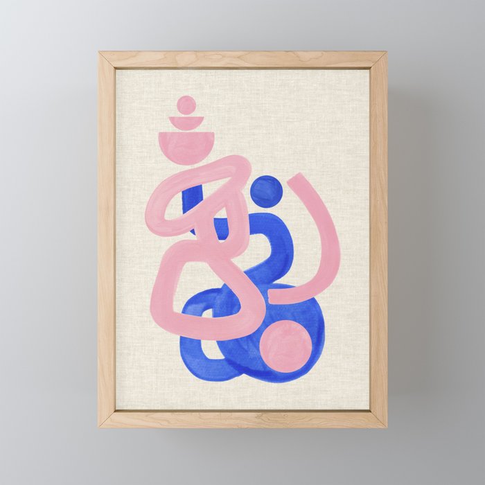 Pink Mountain Peak Mini Art Print Gallery Image 1