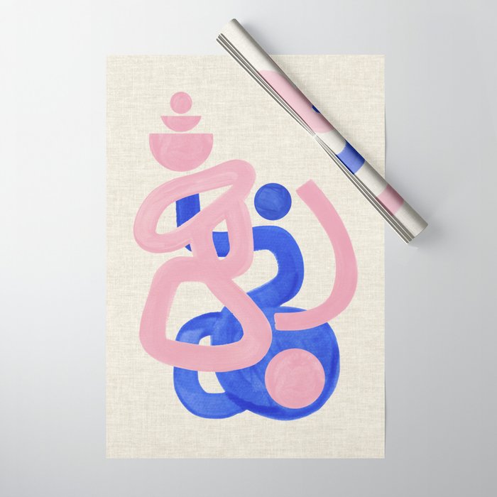 Pink Mountain Peak Wrapping Paper Gallery Image 1