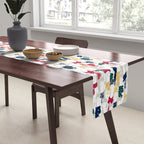 Happy llamas Christmas choir Table Runner Gallery Image 2