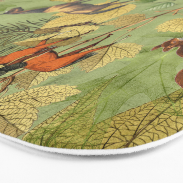 Horseback Riding In The Woods Bath Mat Gallery Image 3