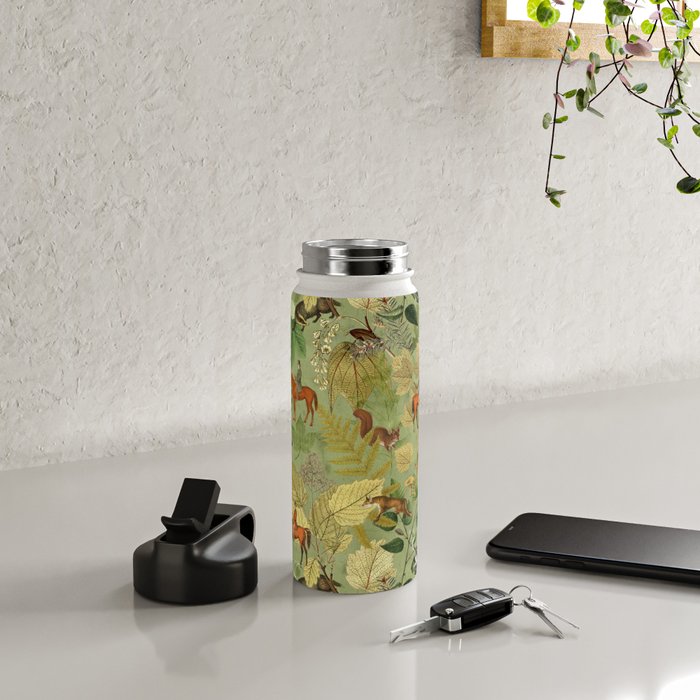 Horseback Riding In The Woods Water Bottle Gallery Image 4