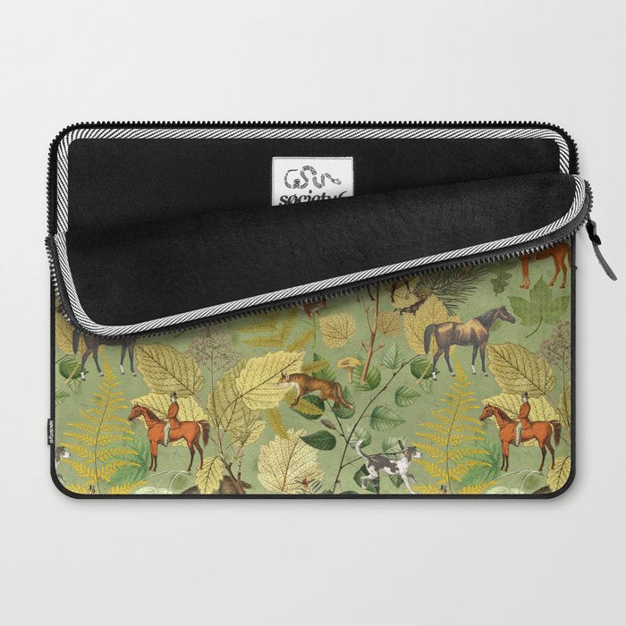 Horseback Riding In The Woods Laptop Sleeve Gallery Image 2