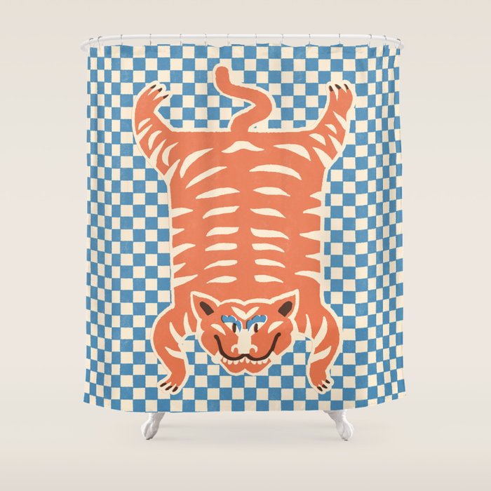 Tibetan tiger  Shower Curtain Gallery Image 1