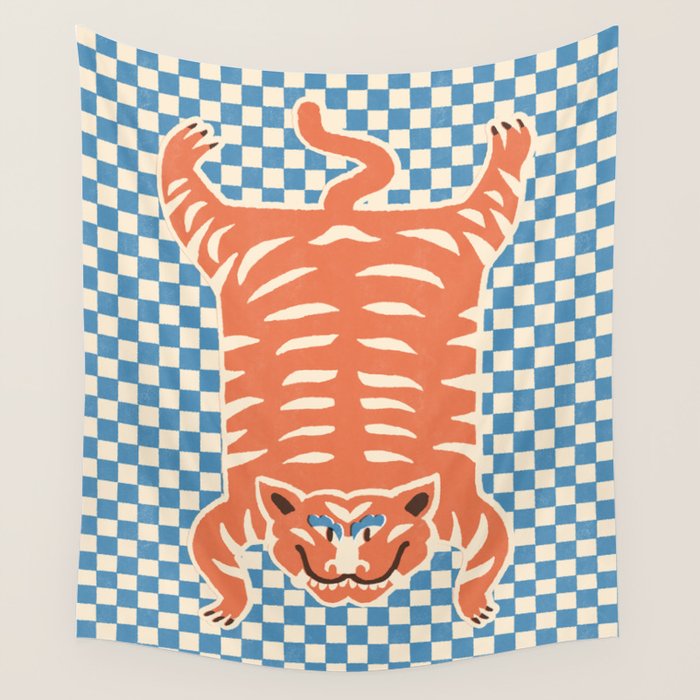 Tibetan tiger  Wall Tapestry Gallery Image 1