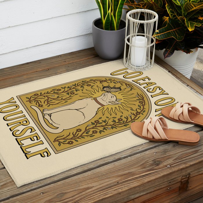 Go Easy on Yourself Outdoor Rug Gallery Image 2