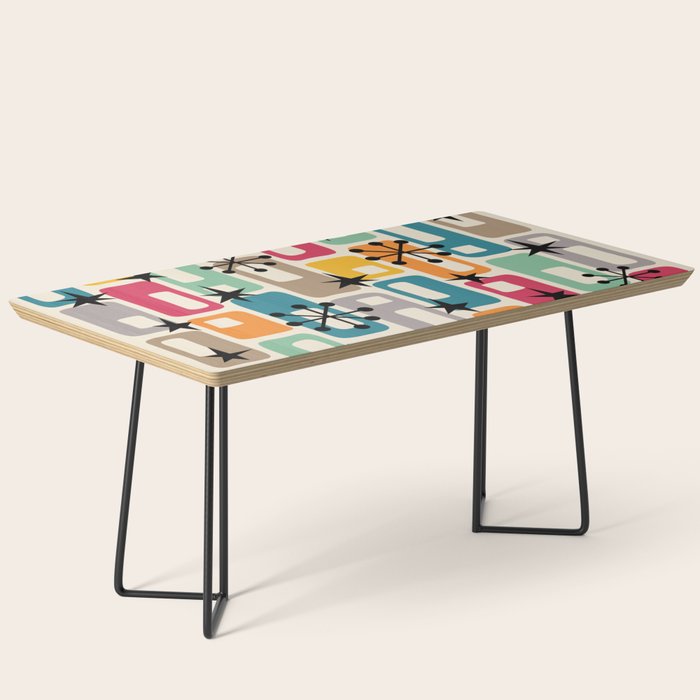 Retro Mid Century Modern Atomic Decoration 254 Googie Coffee Table Gallery Image 1