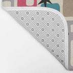 Retro Mid Century Modern Atomic Decoration 254 Googie Bath Mat Gallery Image 2