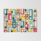 Retro Mid Century Modern Atomic Decoration 254 Googie Rug Gallery Image 2