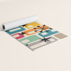 Retro Mid Century Modern Atomic Decoration 254 Googie Yoga Mat Gallery Image 2