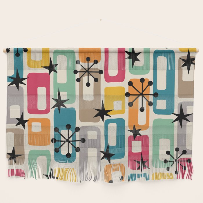 Retro Mid Century Modern Atomic Decoration 254 Googie Wall Hanging Gallery Image 1