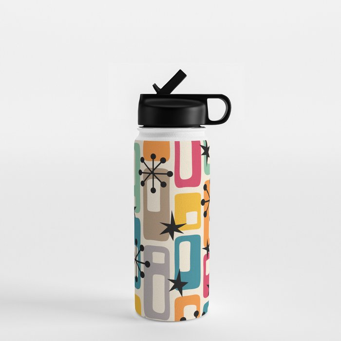 Retro Mid Century Modern Atomic Decoration 254 Googie Water Bottle Gallery Image 1