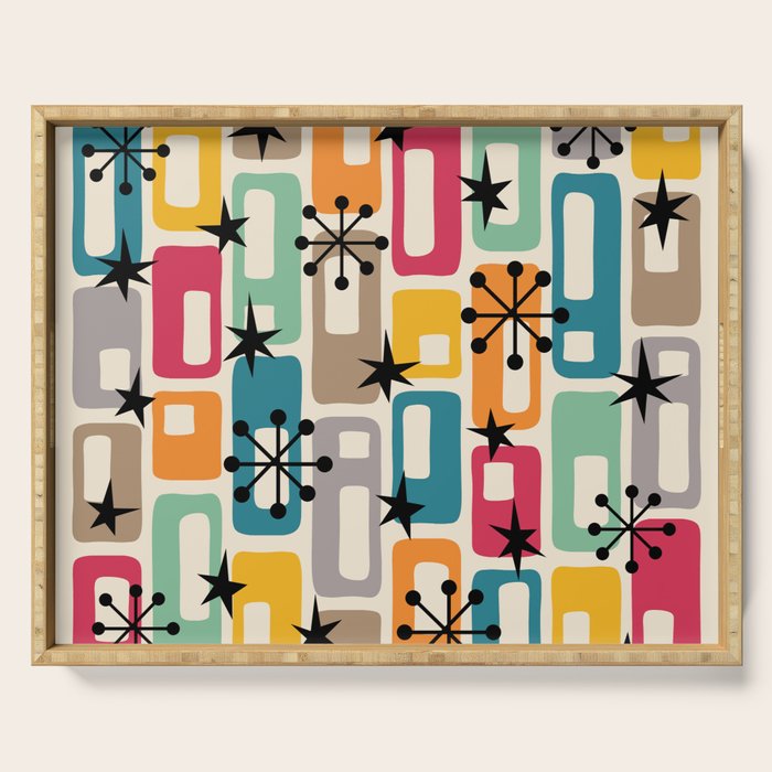 Retro Mid Century Modern Atomic Decoration 254 Googie Serving Tray Gallery Image 1