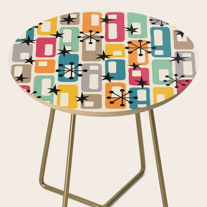 Retro Mid Century Modern Atomic Decoration 254 Googie Side Table Gallery Image 2
