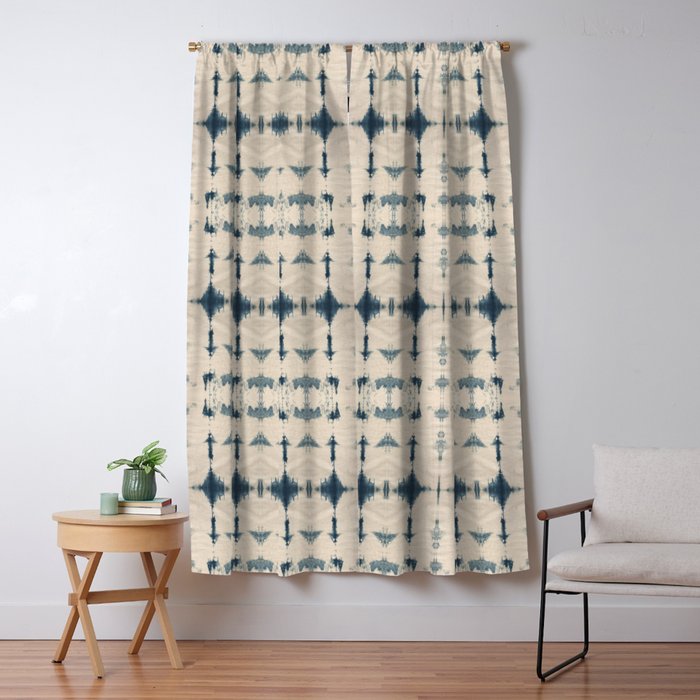 Shibori Soundwaves Window Curtain Gallery Image 5