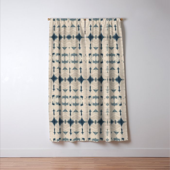 Shibori Soundwaves Window Curtain Gallery Image 3