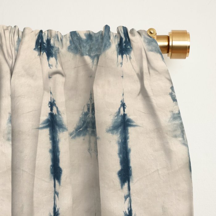 Shibori Soundwaves Window Curtain Gallery Image 2