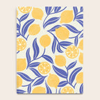 Lemon Orchard - blue and yellow Notebook Gallery Image 4