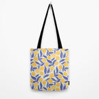 Lemon Orchard - blue and yellow Tote Bag Gallery Image 2