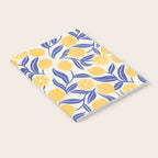 Lemon Orchard - blue and yellow Notebook Gallery Image 2