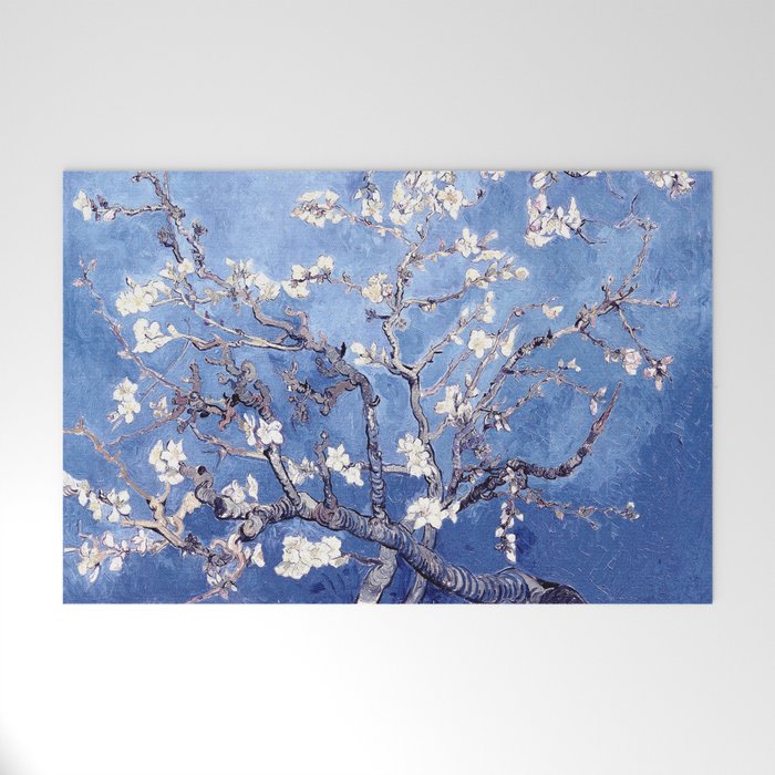 Vincent Van Gogh Almond BlossomS Blue Welcome Mat Gallery Image 1